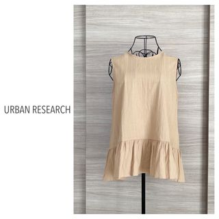 アーバンリサーチ(URBAN RESEARCH)のURBAN RESEARCH アーバンリサーチ　コットンドビーペプラムブラウス(シャツ/ブラウス(半袖/袖なし))