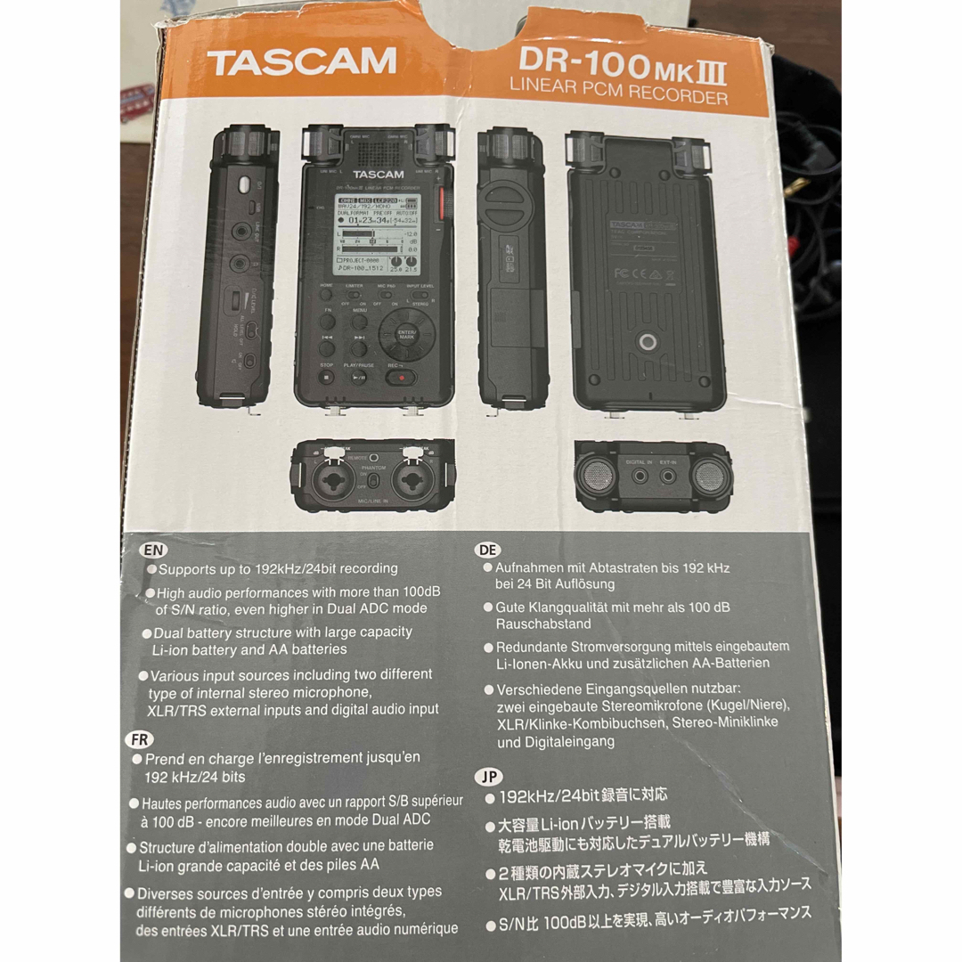 TASCAM DR-100 MKⅢ LINEAR PCM RECORDER