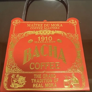 日本未上陸！BACHA coffee 赤　紙袋(ショップ袋)