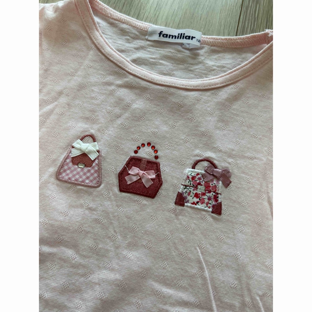 familiar(ファミリア)のfamiliar ファミリア　カットソー　120 キッズ/ベビー/マタニティのキッズ服女の子用(90cm~)(Tシャツ/カットソー)の商品写真