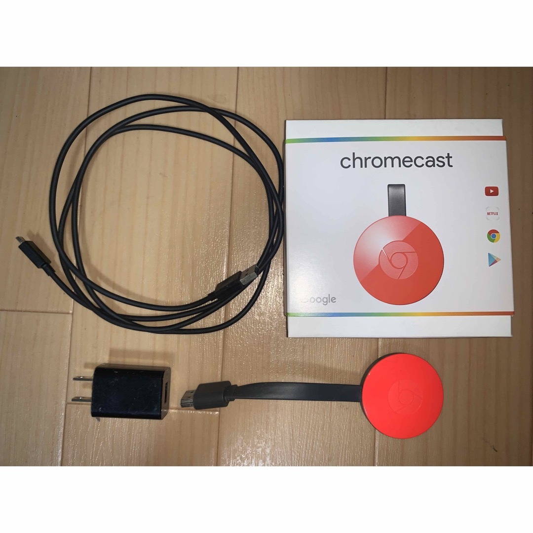 Google(グーグル)の【みーはん様専用】★Google Chromecast   (第2世代) スマホ/家電/カメラのテレビ/映像機器(その他)の商品写真