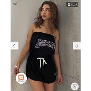 GYDA - 希少GYDA NBAレイカーズスウェットベアロンパースの