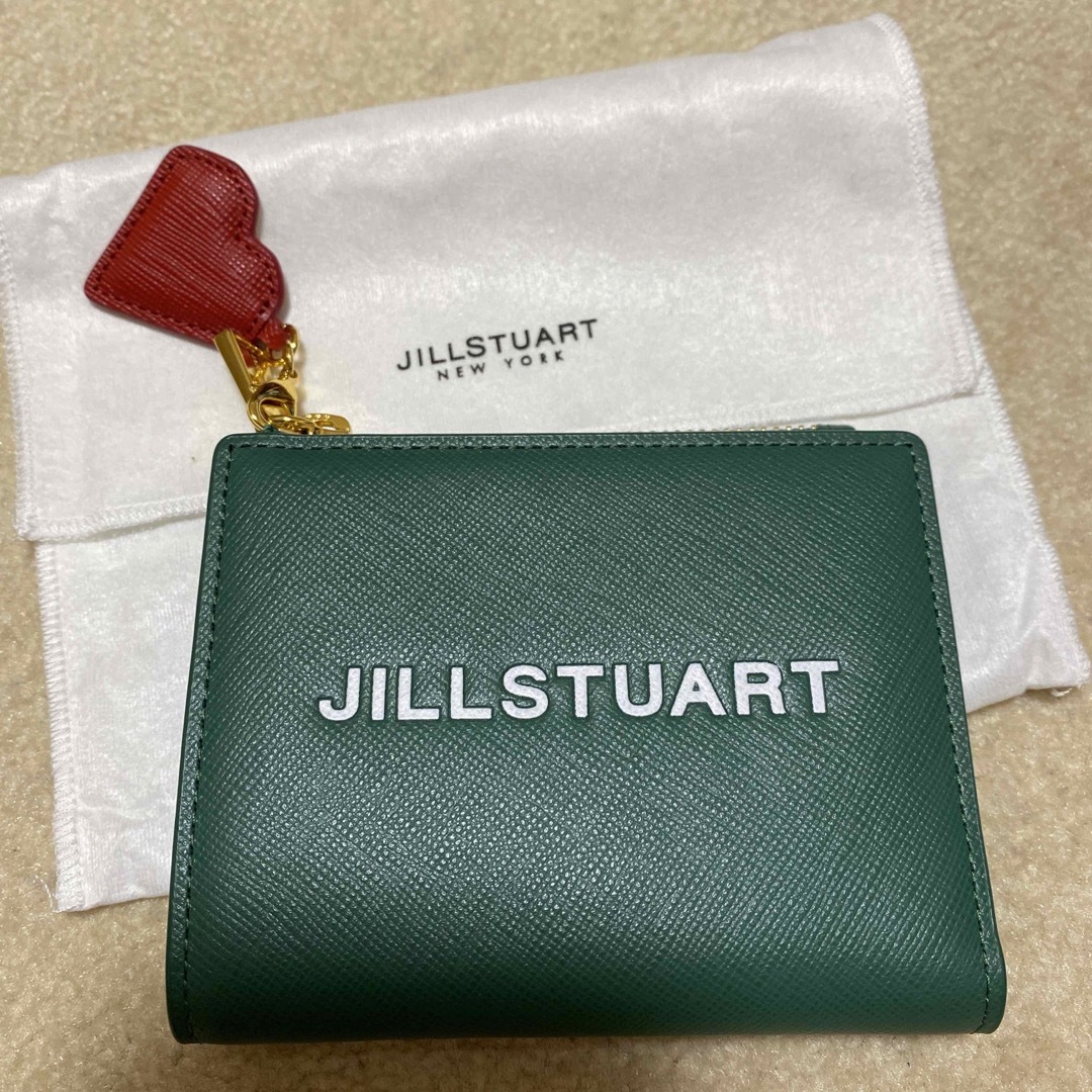 JILLSTUART NEW YORK 韓国モデル 二つ折り財布 グリーン - 折り財布