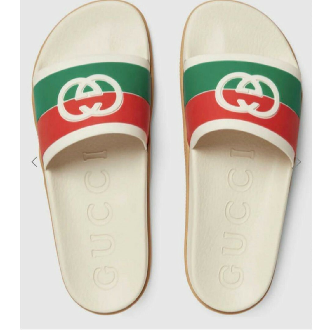 Gucci - GUCCI グッチ Gスライドサンダル インターロッキング ロゴの