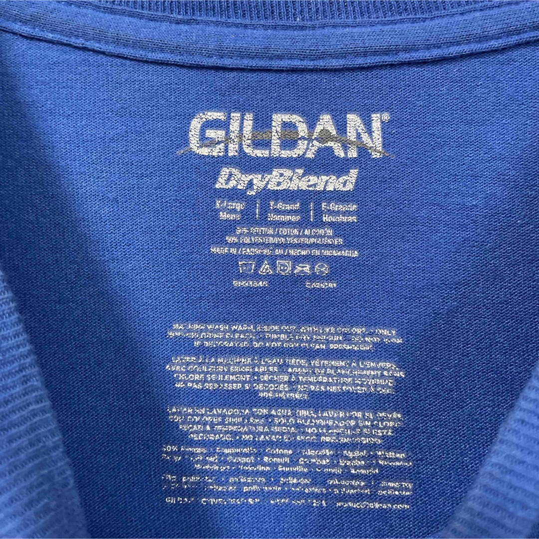 GILDAN(ギルタン)のビッグシルエット オーバーサイズTシャツ GILDAN ギルダン 青 海外古着 メンズのトップス(Tシャツ/カットソー(半袖/袖なし))の商品写真