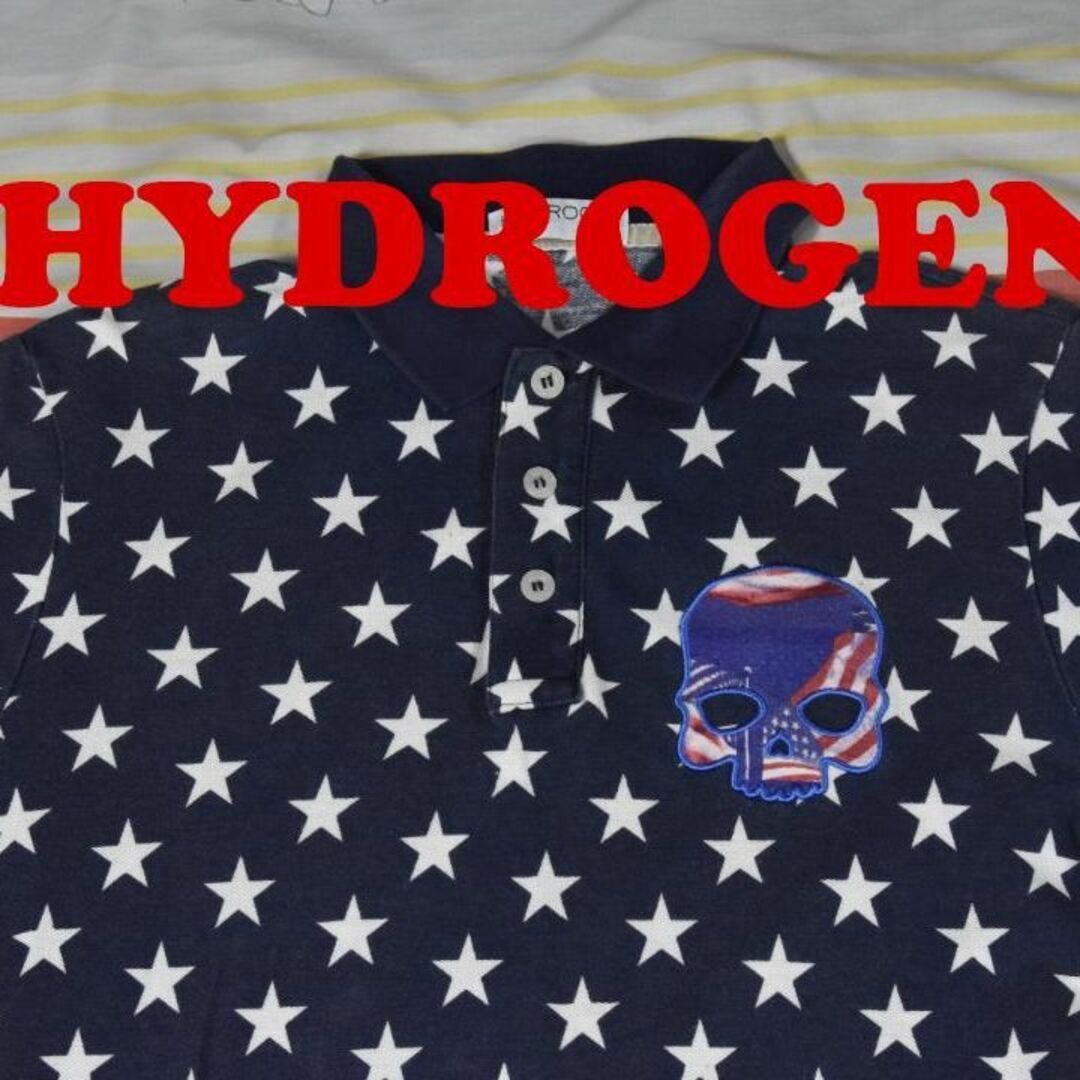 HYDROGEN(ハイドロゲン)のハイドロゲン ドクロ ポロシャツ 12789ｃ 正規品 HYDROGEN 00 メンズのトップス(ポロシャツ)の商品写真