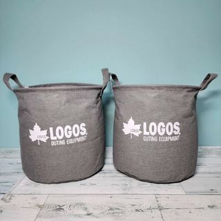 ロゴス(LOGOS)の新品★非売品【logos】ラウンドバスケット2個セット★レア①(その他)