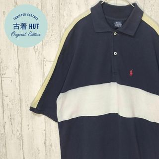 ポロラルフローレン(POLO RALPH LAUREN)の90s ポロラルフローレン 半袖ポロシャツ ビンテージ タイ製 ビッグサイズ(ポロシャツ)