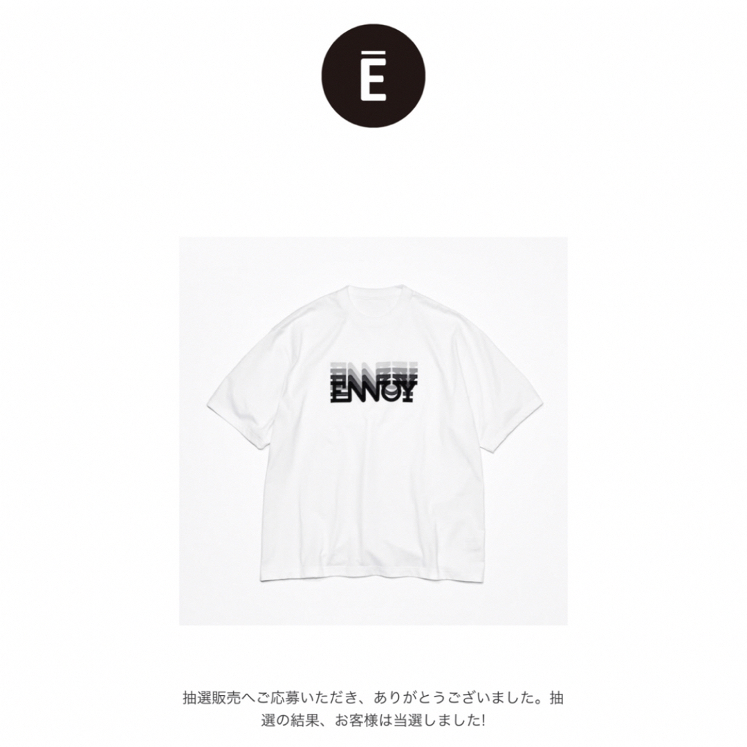 クーポン配布中交換無料 ennoy ELECTRIC LOGO GRADATION SS TEE - トップス