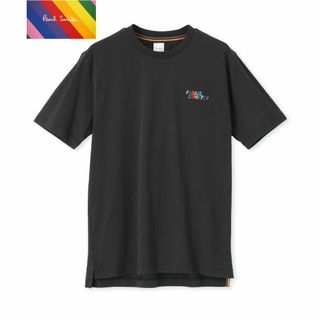 ポールスミス(Paul Smith)の新品☆Paul Smith ロゴ マルチカラー Ｔシャツ☆ネイビー☆Lサイズ(Tシャツ/カットソー(半袖/袖なし))