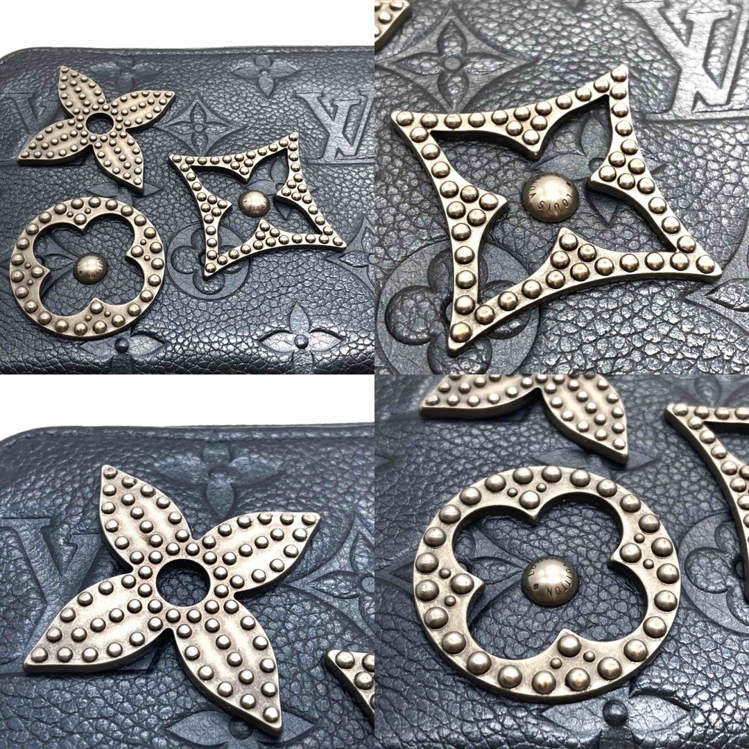 ✨美品✨ ルイヴィトン モノグラム アンプラント マリンメタル スタッズ 長財布