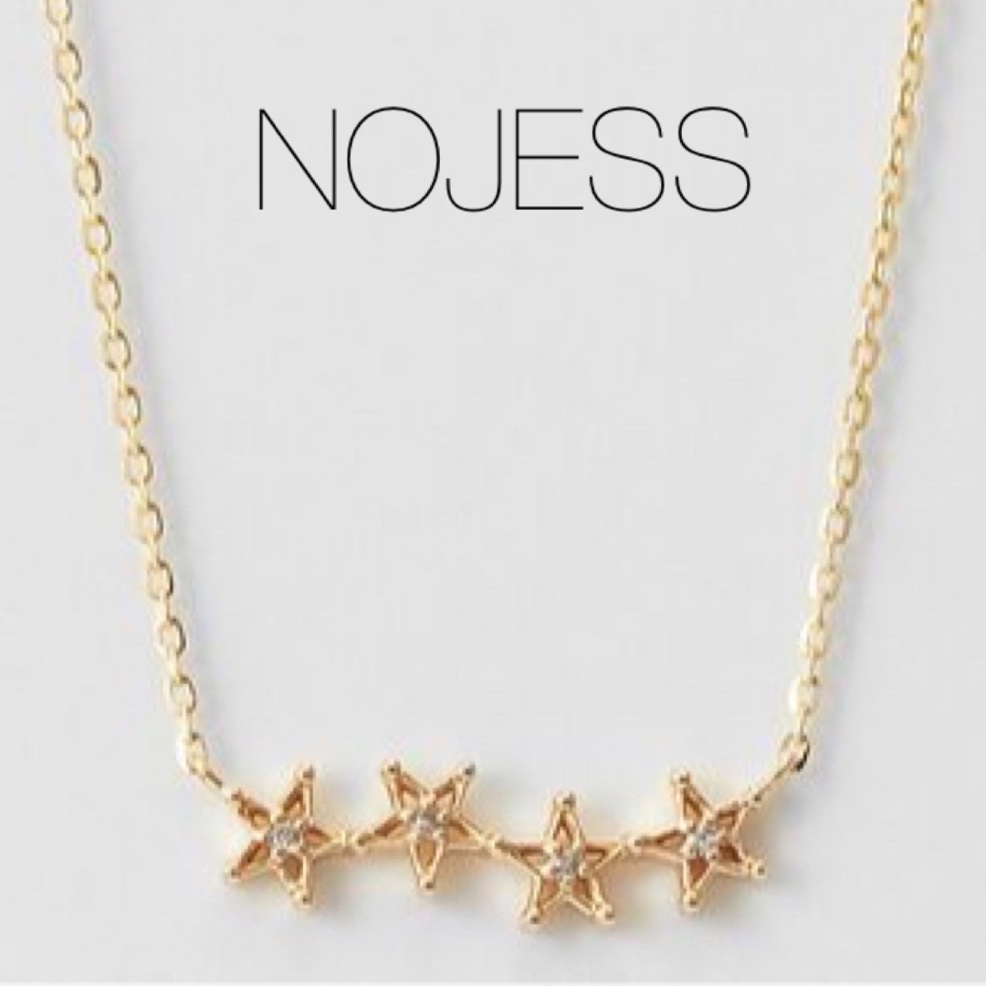 ◼️完売品◼️【NOJESS】K10スターモチーフダイヤネックレス-