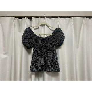 smork ブラウス　シフォン　ドット　オフショルダー　ZARA GU ユニクロ