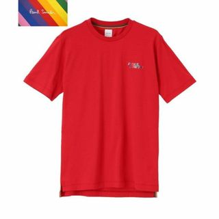 ポールスミス(Paul Smith)の新品☆Paul Smith ロゴ マルチカラー Ｔシャツ☆レッド☆Lサイズ(Tシャツ/カットソー(半袖/袖なし))