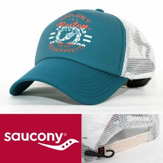 サッカニー(SAUCONY)のメッシュキャップ 帽子 サッカニー ブルー系 1RTYU スポーツ ランニング(キャップ)