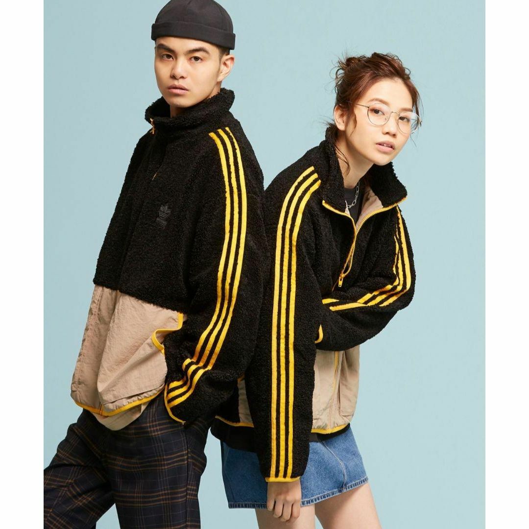 adidas シェルパ フルジップ スノーボーディング ボアブルゾン ジャケット