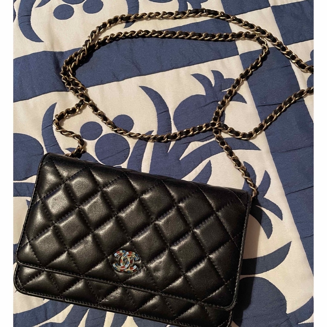 CHANEL チェーンウォレット ターコイズ - ウォレットチェーン