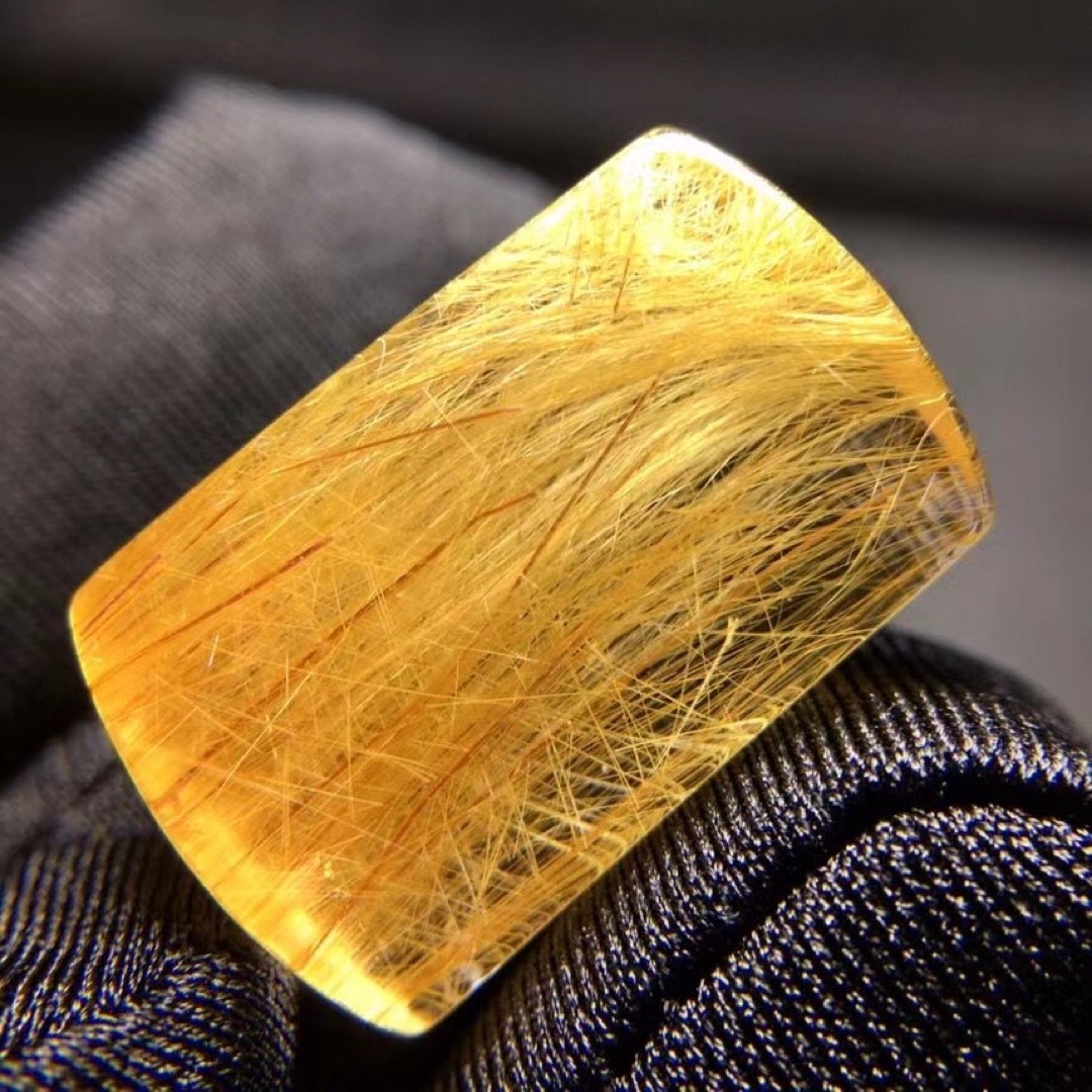 ⭐︎【天然】ゴールド ルチル クオーツ ルース 5.7g-