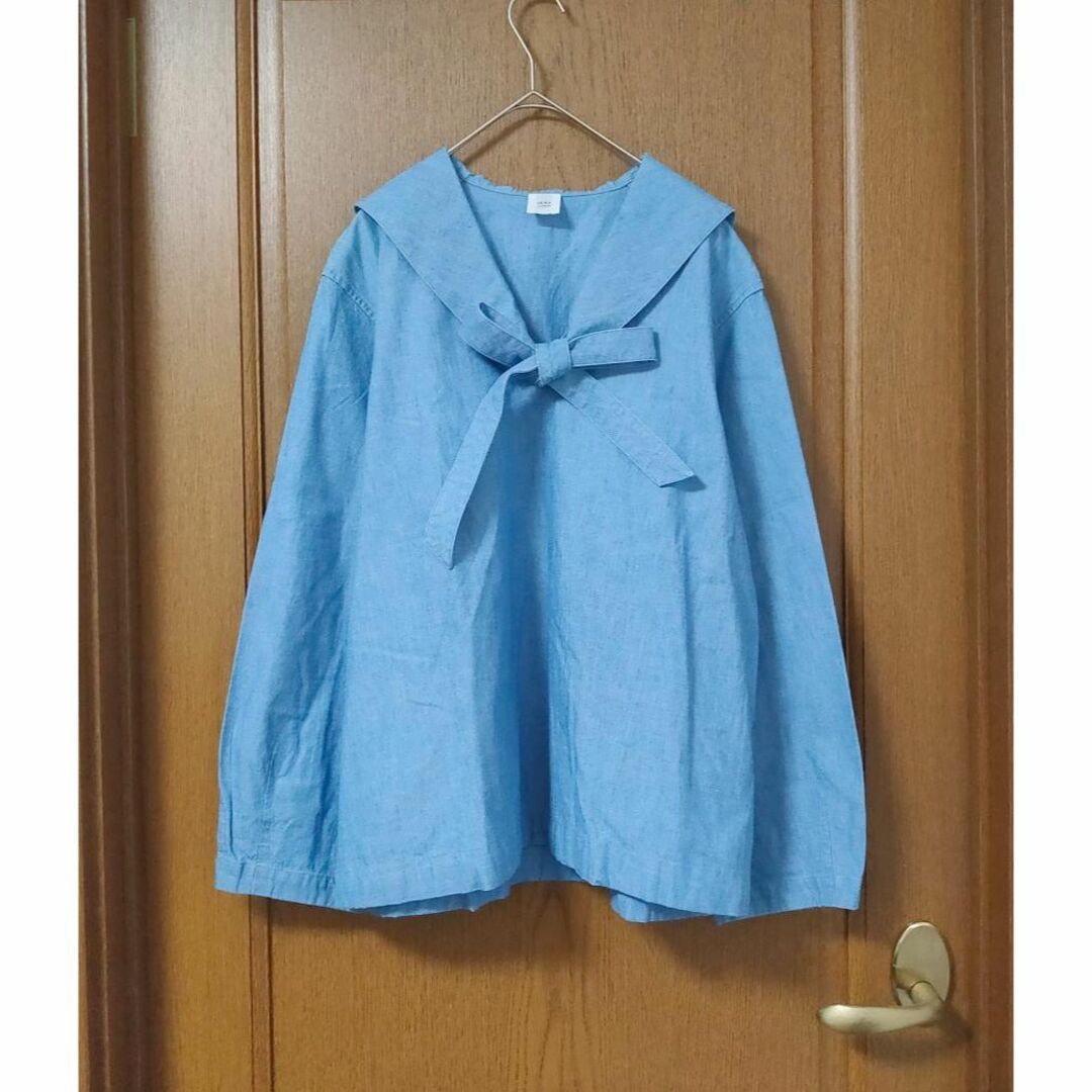 IENA LA BOUCLE ライト デニム セーラーシャツ