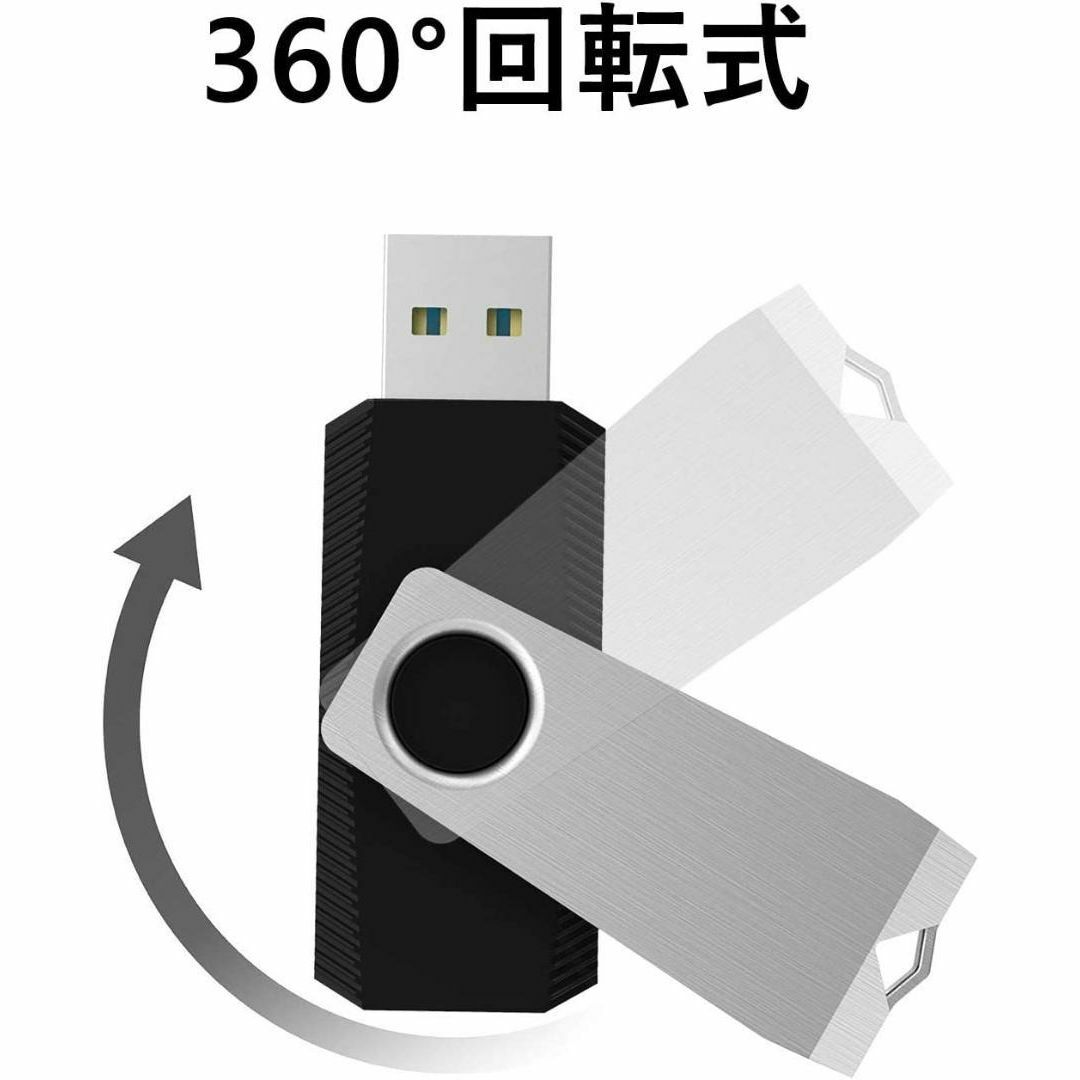 【匿名配送】USBメモリ4GB USB2.0 10個セット フラッシュドライブ スマホ/家電/カメラのPC/タブレット(PC周辺機器)の商品写真