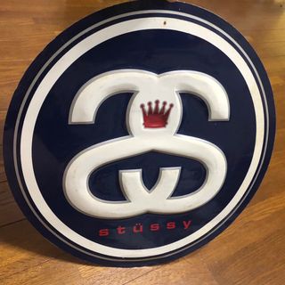 ビンテージ!90年代レア!看板 CHANEL ロゴstussy プレートオールド