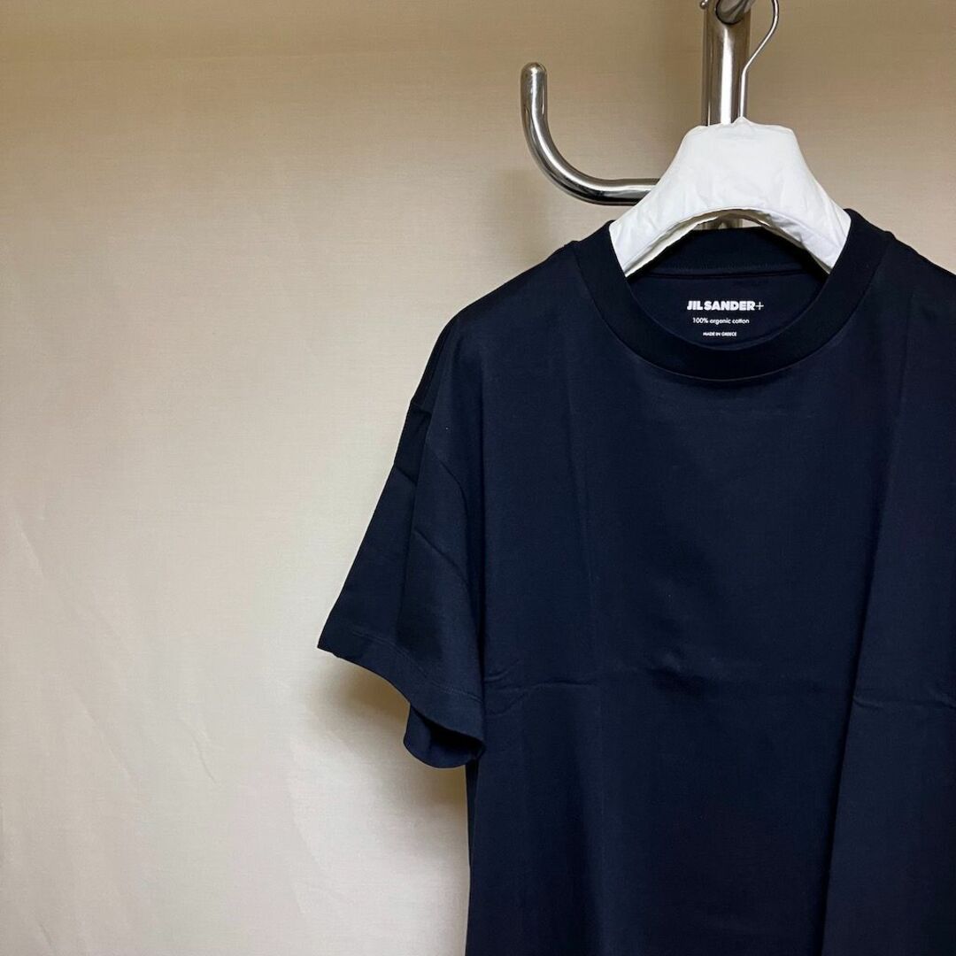 新品 M JIL SANDER 22aw パックTシャツ 紺 バラ 4582 3