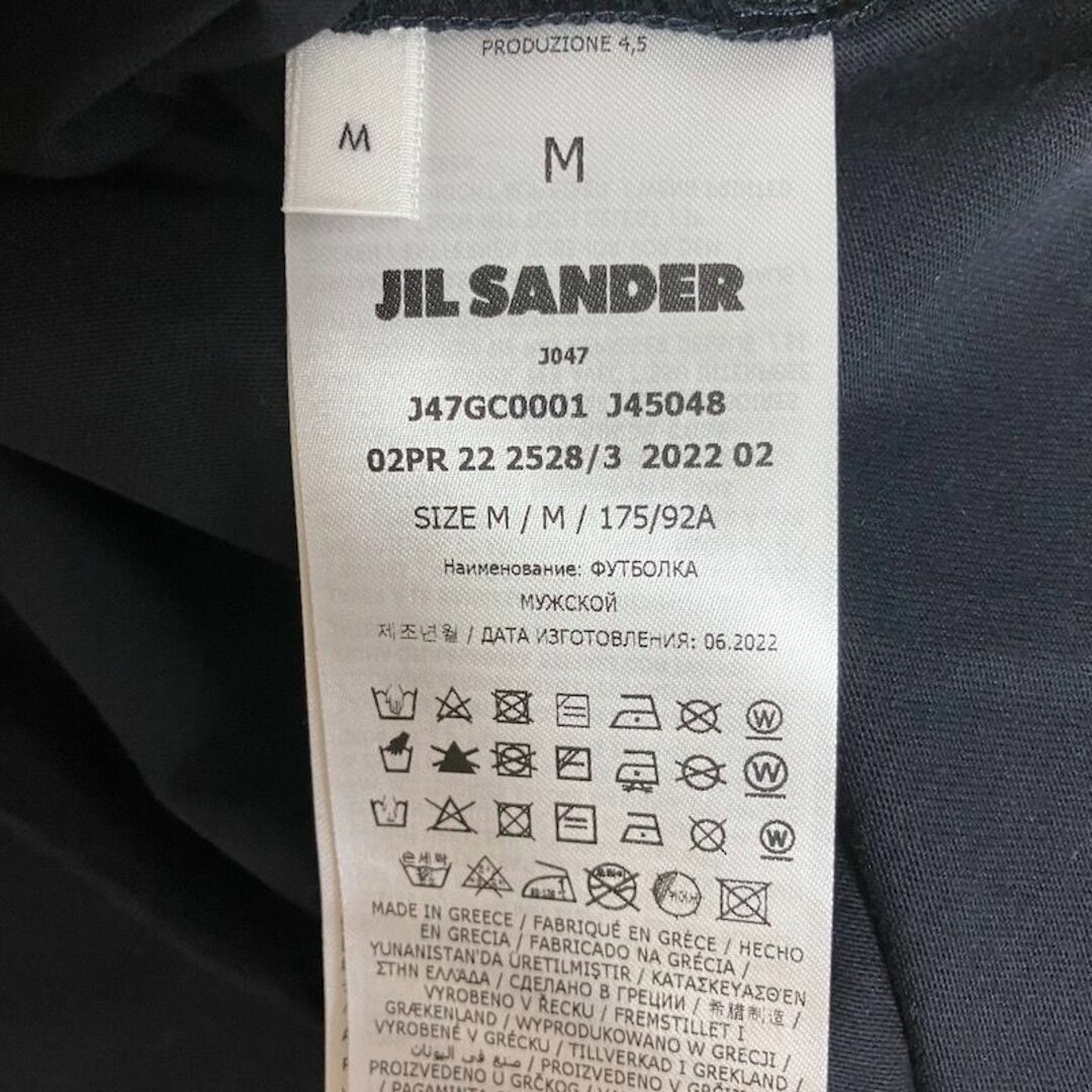 Jil Sander(ジルサンダー)の新品 M JIL SANDER 22aw パックTシャツ 紺 バラ 4582 メンズのトップス(Tシャツ/カットソー(半袖/袖なし))の商品写真