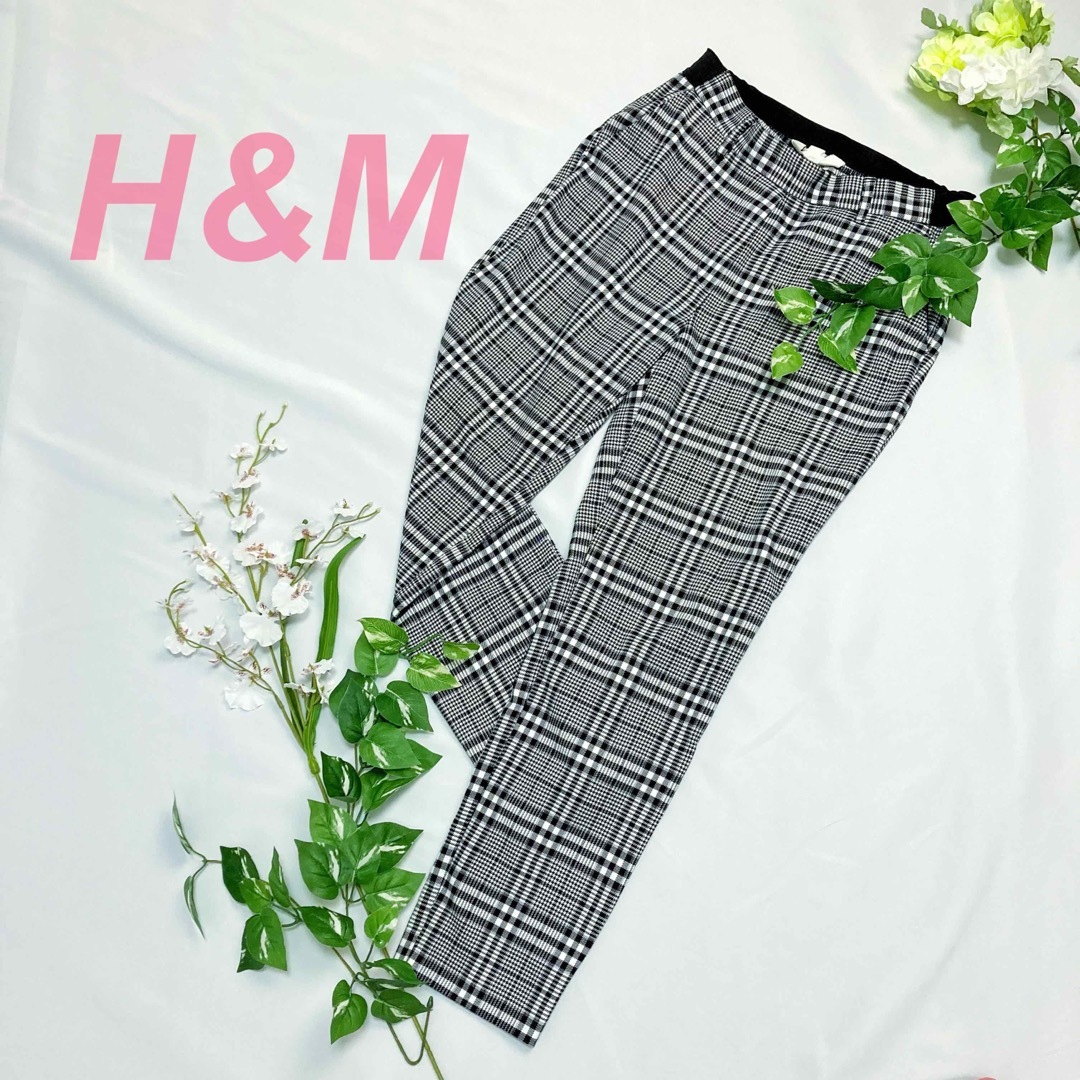 H&M - 【美品】H&M パンツ チェック チェックパンツ シック カジュアル ...