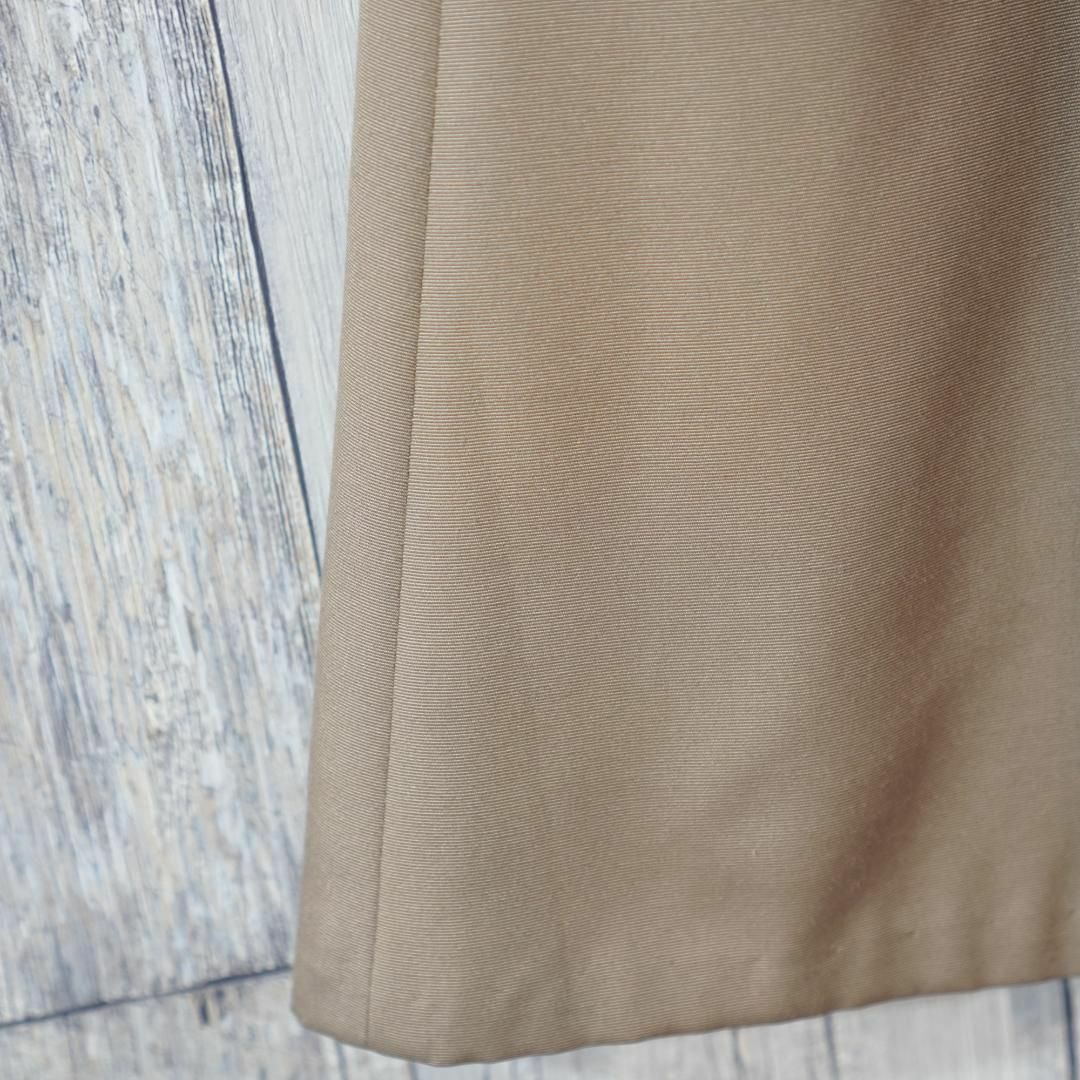 Ballsey(ボールジィ)のBallsey グログランギャザーフレアースカート モカベージュ36 レディースのスカート(ひざ丈スカート)の商品写真