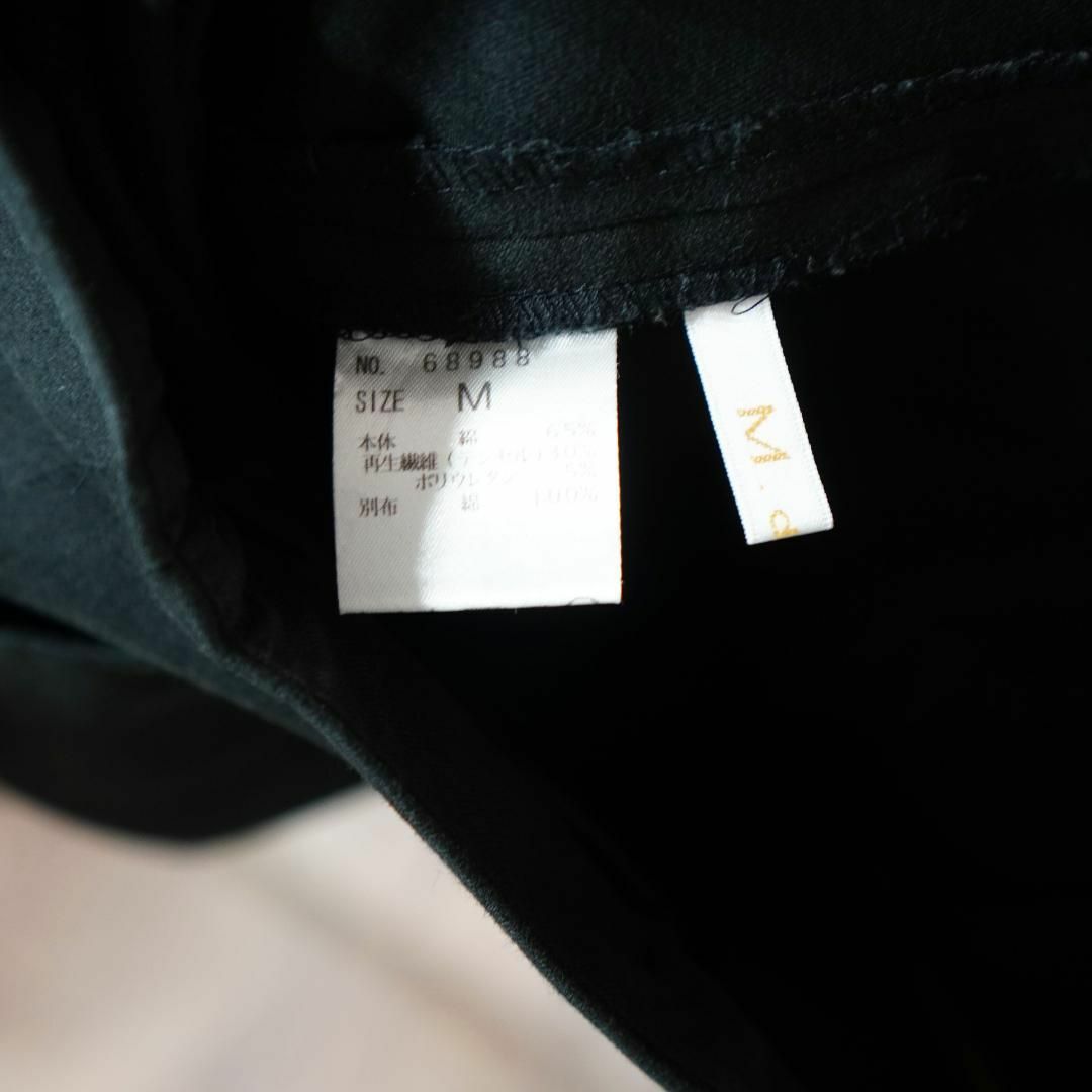 M.deux ゴールドジップファスナータイトスカート 黒M レディースのスカート(ひざ丈スカート)の商品写真