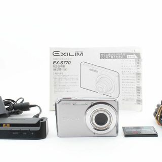 カシオ(CASIO)の【C3025】CASIO EXILIM EX-S770 シルバー(コンパクトデジタルカメラ)