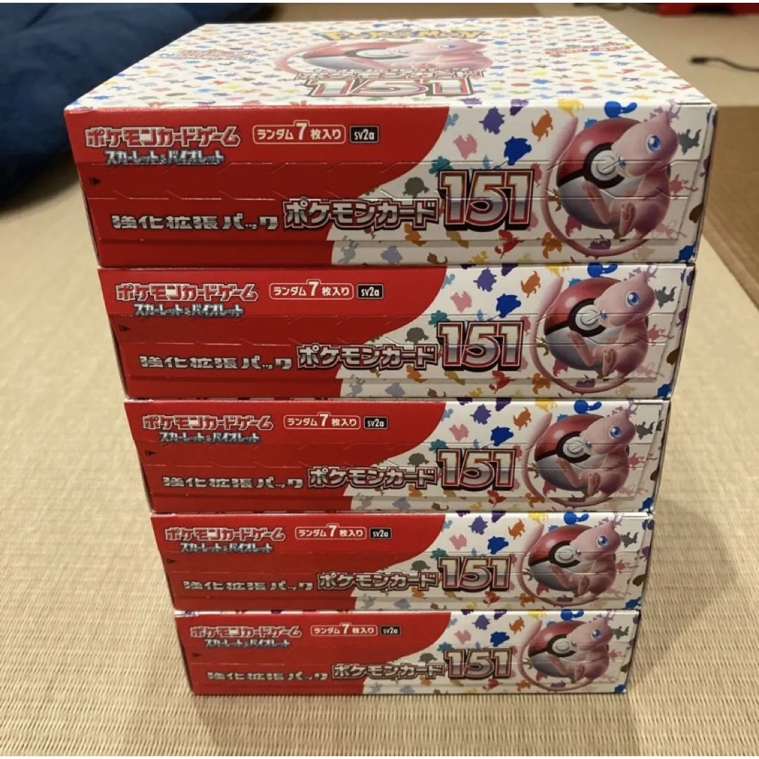 ポケモンカード 151 5box シュリンクなし no shrink