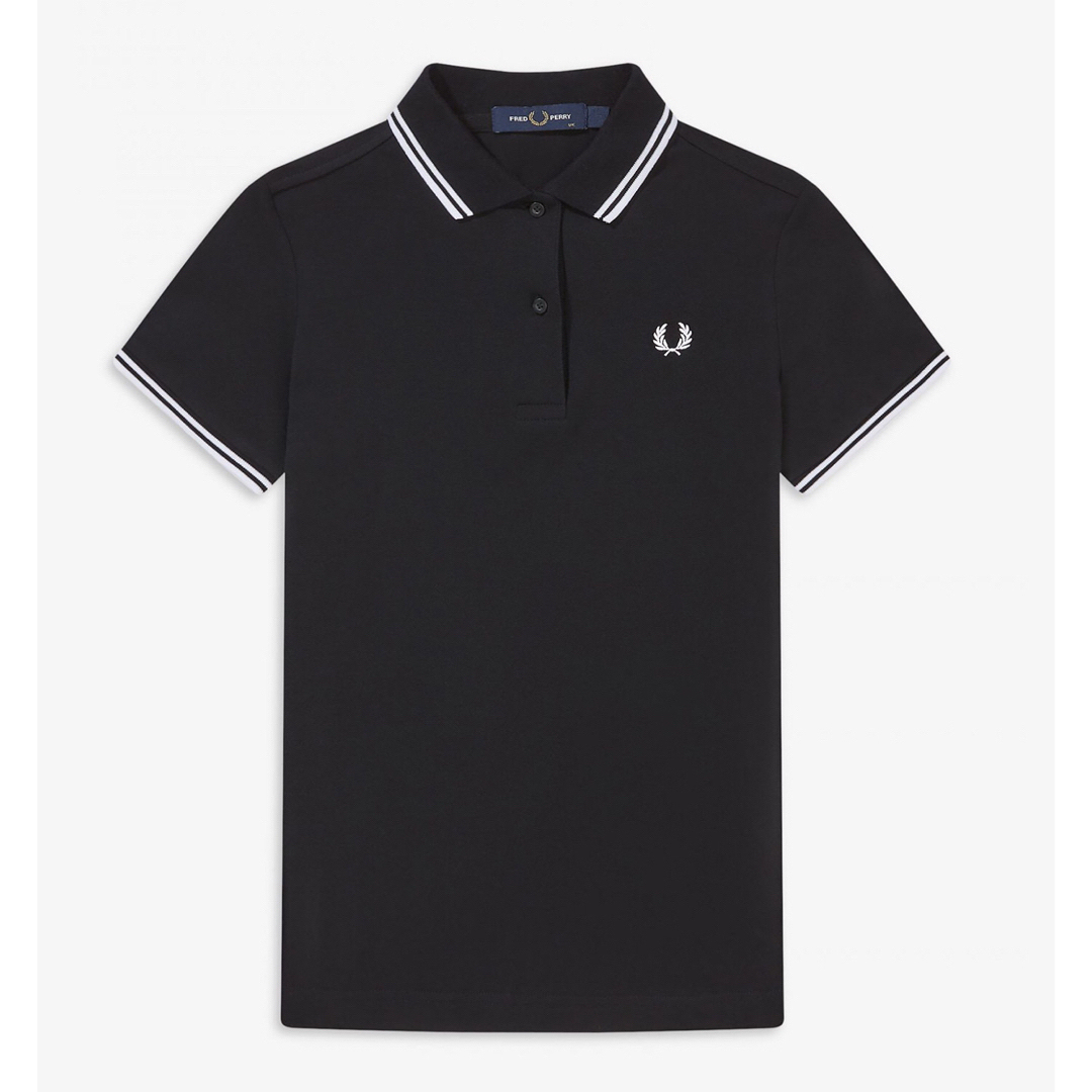 Fred Perry G3600 フレッド ペリー ポロシャツ 黒白 UK12