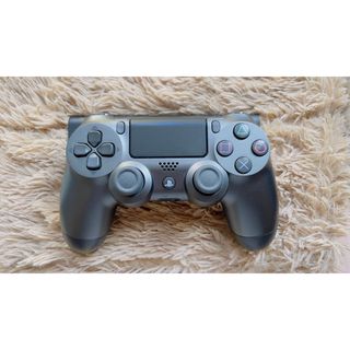 プレイステーション4(PlayStation4)の#32 極美品 PS4 コントローラー 純正　スチールブラック(家庭用ゲーム機本体)