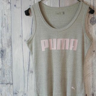 プーマ(PUMA)のPUMA　リブタンクトップTシャツカットソー ライトグレーF(タンクトップ)