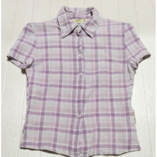 マンゴ(MANGO)のMNG マンゴ　半袖コットンシャツ　綿100%(シャツ/ブラウス(半袖/袖なし))