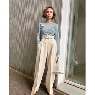 アメリヴィンテージ(Ameri VINTAGE)のAmeri VINTAGE SHAPELY HIGH WAIST PANTS(カジュアルパンツ)