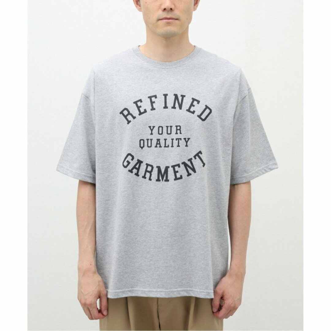 B.C STOCK(ベーセーストック)の【グレー】カレッジロゴ Tシャツ "REFINED GARMENT" メンズのトップス(Tシャツ/カットソー(半袖/袖なし))の商品写真