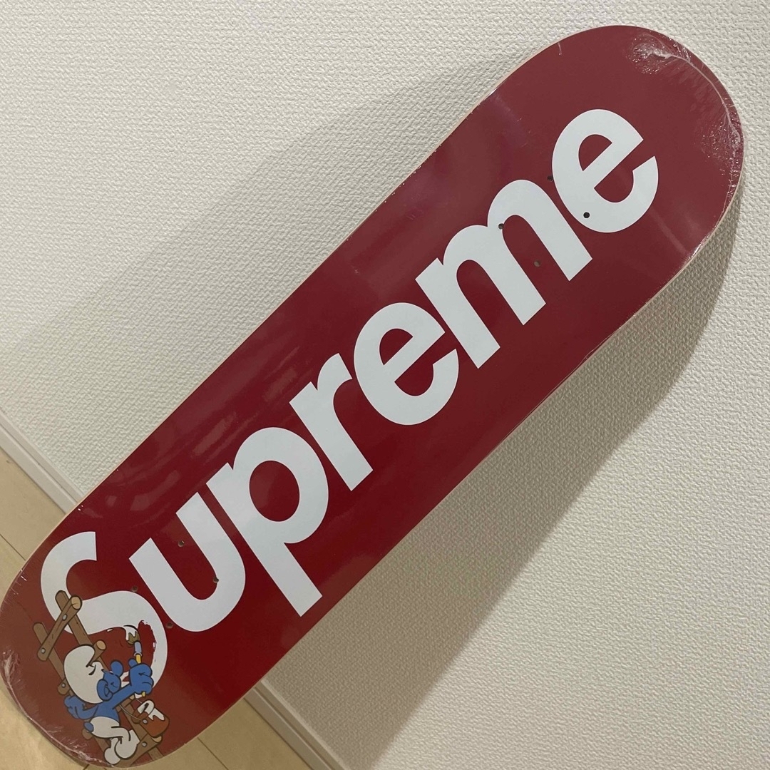 Supreme(シュプリーム)の新品未使用 Supreme Smurfs Skateboard Red 赤 スポーツ/アウトドアのスポーツ/アウトドア その他(スケートボード)の商品写真