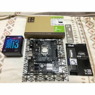 インテル(intel)のintel i3 9100F + ASUS PRIME H310M-E R2.0(PCパーツ)