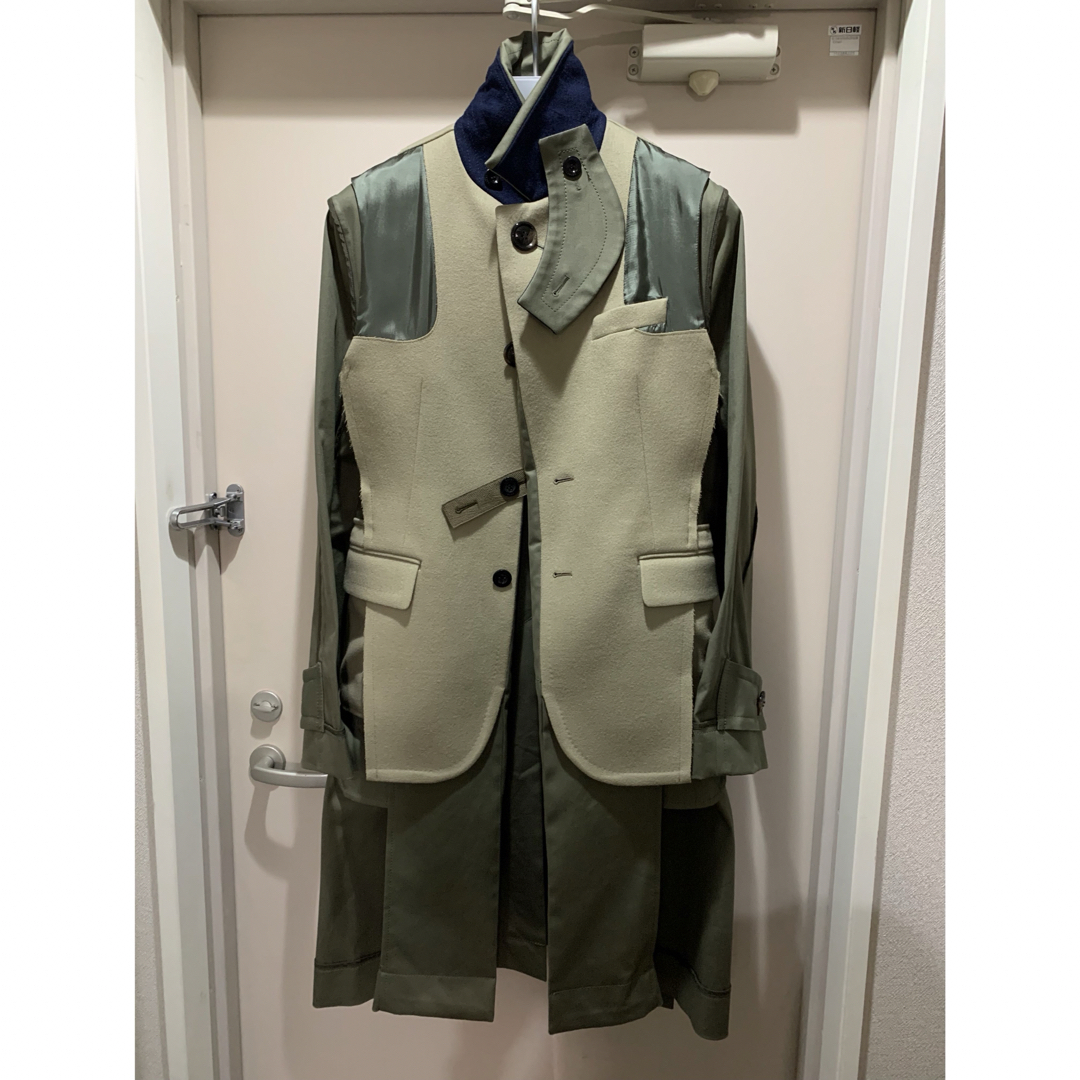 sacai - sacai パネルトレンチコート サイズ1の通販 by K's shop sacai - sacai パネルトレンチコート サイズ1の通販 by K's shop