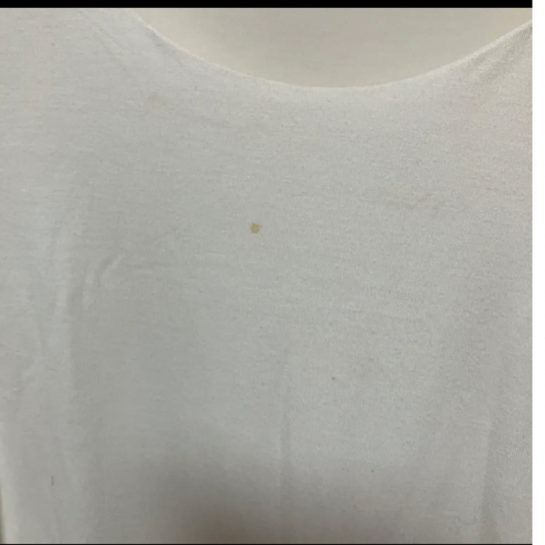 白　ロング丈トップス半袖　リバーシブル　白Tシャツ レディースのトップス(Tシャツ(半袖/袖なし))の商品写真