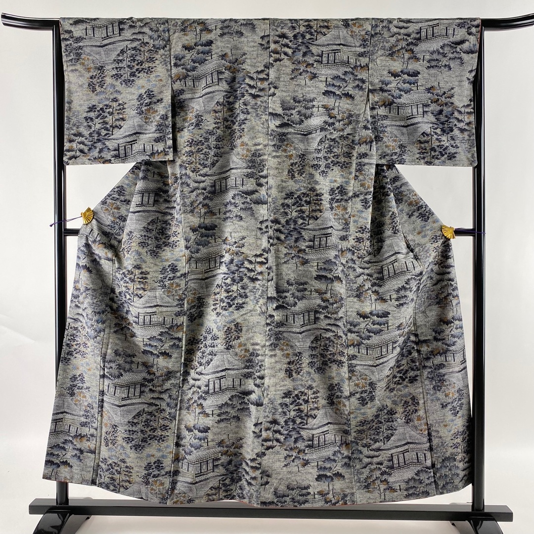 紬 身丈162.5cm 裄丈65.5cm 正絹 美品 優品
