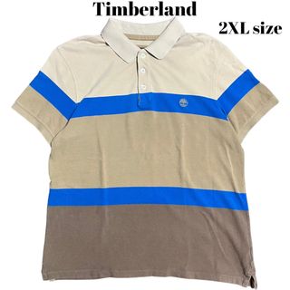 ティンバーランド(Timberland)のTimberland ポロシャツ 太ボーダー 良デザイン ビッグシルエット(ポロシャツ)