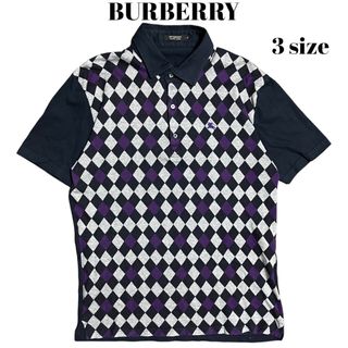 バーバリーブラックレーベル(BURBERRY BLACK LABEL)のBURBERRY BLACK LABEL アーガイルチェック ポロシャツ(ポロシャツ)