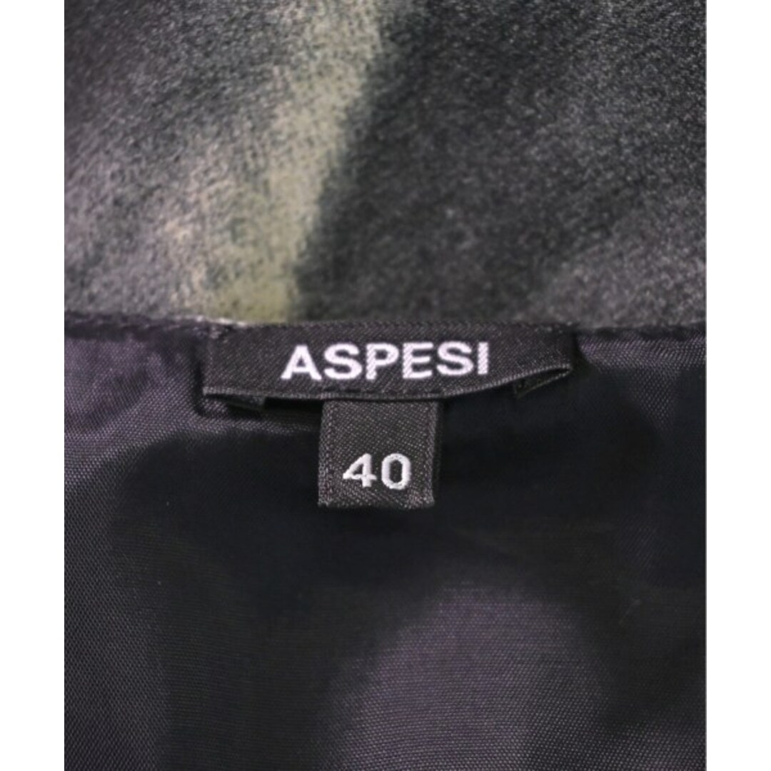 ASPESI(アスペジ)のASPESI アスペジ ワンピース 40(L位) グレー系xベージュ系(総柄) 【古着】【中古】 レディースのワンピース(ひざ丈ワンピース)の商品写真