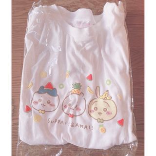 ジーユー(GU)のちいかわ　GU コラボ　Tシャツ　ハチワレ  うさぎ　限定　レア　白　ホワイト(Tシャツ/カットソー)