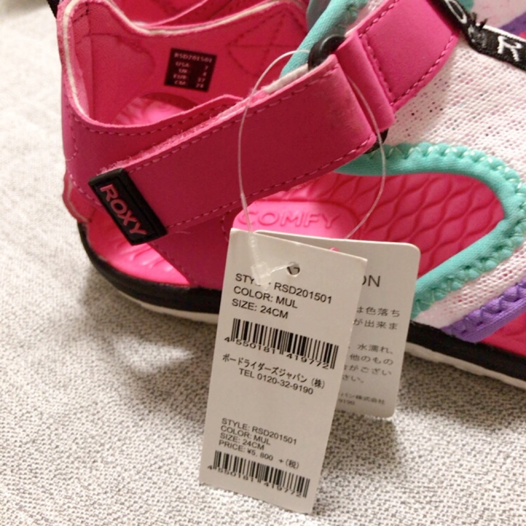 Roxy(ロキシー)の【即日発送】新品 ROXY ロキシー スポーツサンダル 24 ピンク スポサン レディースの靴/シューズ(サンダル)の商品写真
