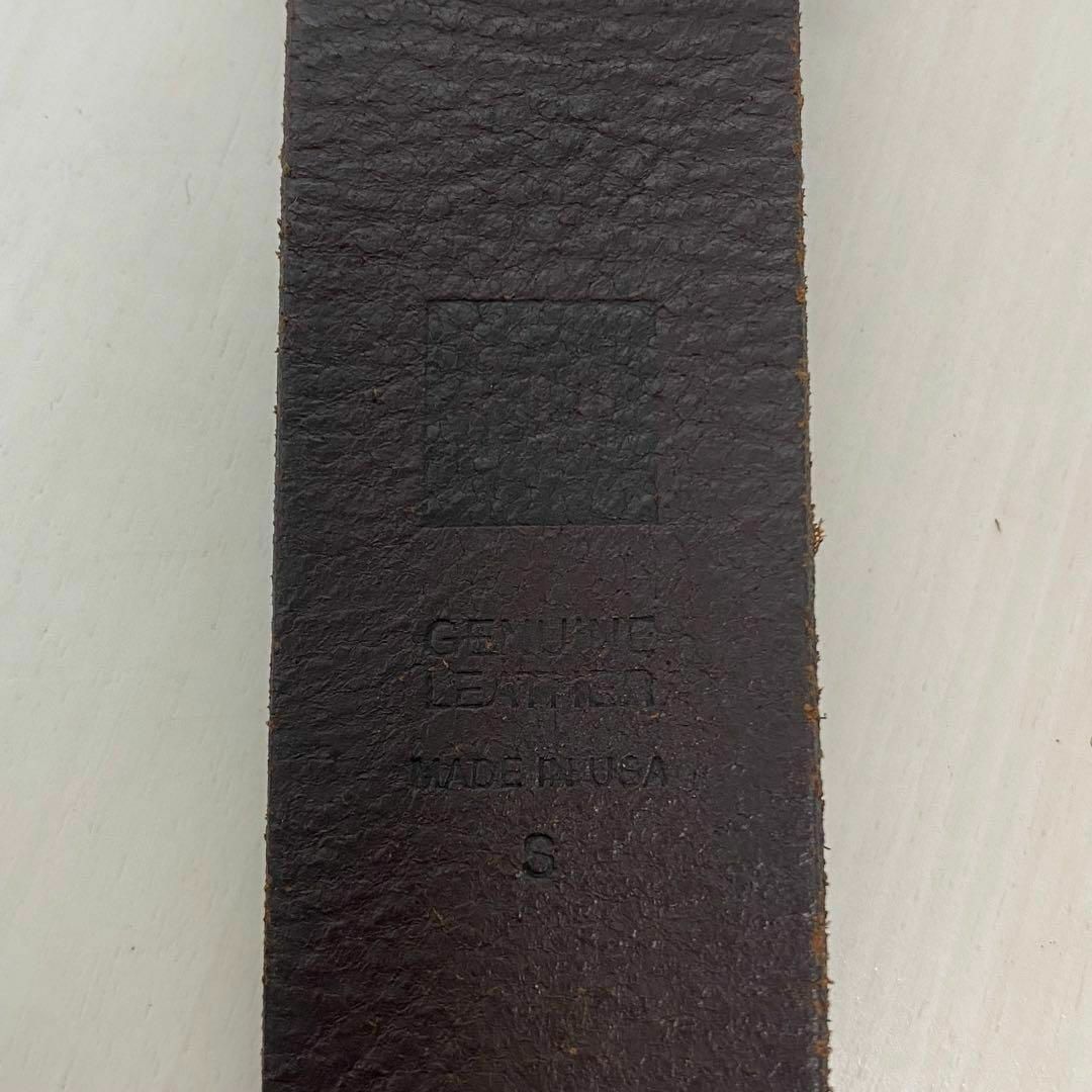 USA製 本革 レザーベルト サイズS genuine leather メンズのファッション小物(ベルト)の商品写真