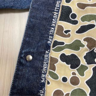A BATHING APE - BAPE デニムジャケット【APE ベイプ エイプ ア
